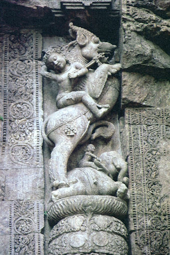 Skulptur im Sonnentempel von Konarak